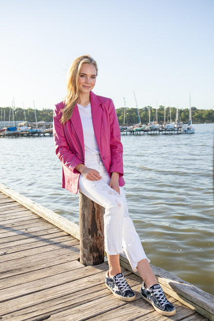 Single Button Boyfriend Blazer