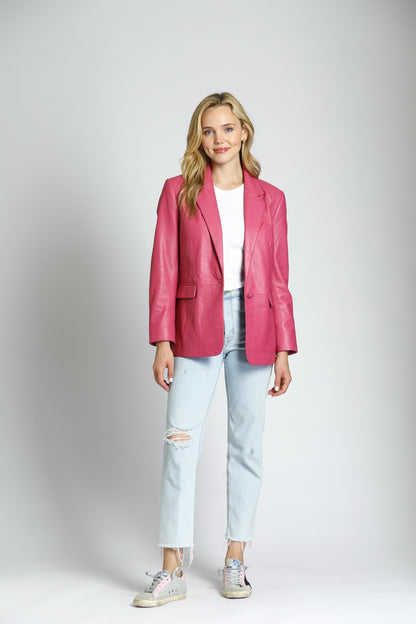 Single Button Boyfriend Blazer